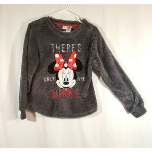 Disney Women's Fuzzy Only One Minnie Top